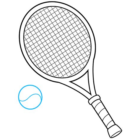 How To Draw A Tennis Racket And Ball Really Easy Drawing Tutorial