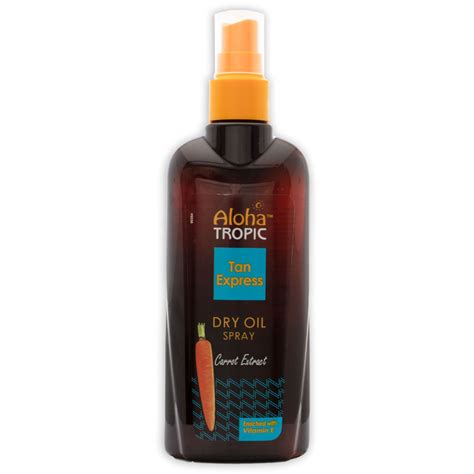 Aloha Tropic Tan Express Carrot Oil Madis Sa Natural Cosmetics Greece