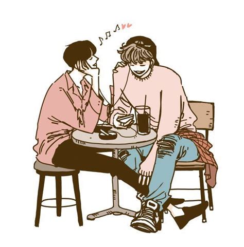 노콩 on Twitter Gay art Chanbaek fanart Cute drawings