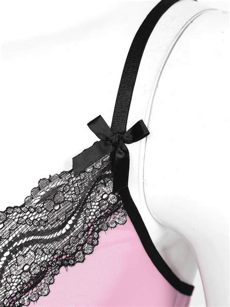 Uk Mens Sissy Lingerie Mesh Sheer Nightdress G Strings Crossdress Lace Nightwear Ebay Uk