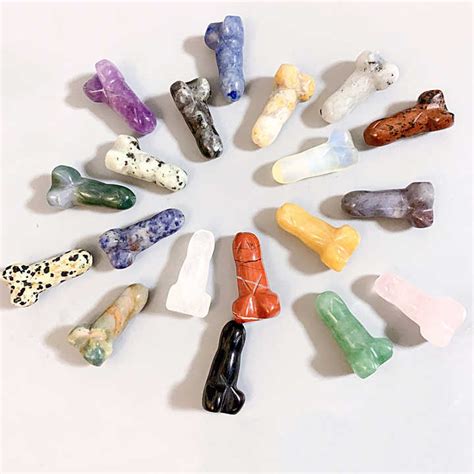Wholesale Bulk Natural Mini Crystal Dildo Wand Healing Stones