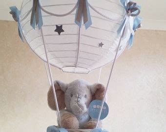 Starry Night Hot Air Balloon Nursery Light Shade In Grey And White Toy Is Not Included Etsy