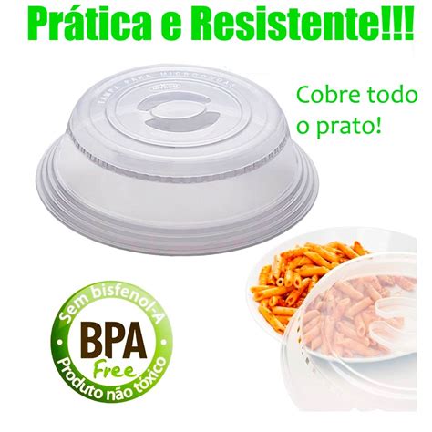 Tampa para Microondas Proteção De Alimentos Livre Bpa Tampa Protetora