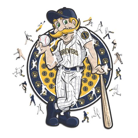 Milwaukee Brewers™ Mascot - Wooden Puzzle – Iconic Puzzles