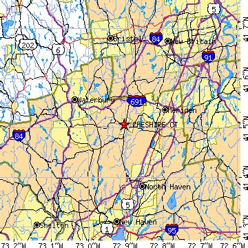 Cheshire, Connecticut (CT) ~ population data, races, housing & economy