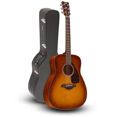 Yamaha FG800 Folk Acoustic Guitar Sand Burst With Road Runner RRDWA