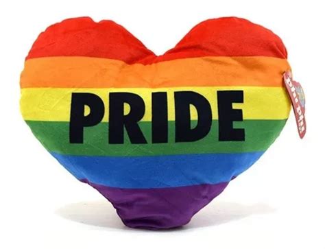 Almohada De Peluche Coraz N Orgullo Gay Cm Pride Arcoiris Mercadolibre
