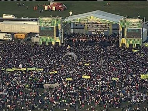 V Deo Milhares De Pessoas Protestam Contra Aborto E Casamento Gay Em Bras Lia Jornal Nacional