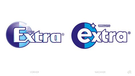 Wrigley’s Extra Professional Logo – vorher und nachher – Design Tagebuch