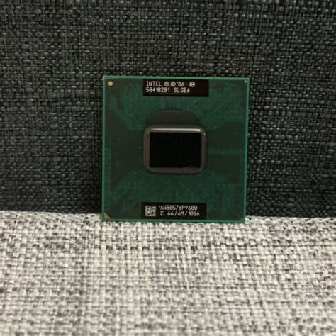Intel Core 2 Duo P9600 CPU Dual-Core 2.66GHz 6M 1066MHz Socket P SLGE6 ...