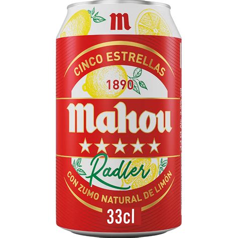 Comprar Radler cerveza rubia con zumo natural de limón lata 33 cl