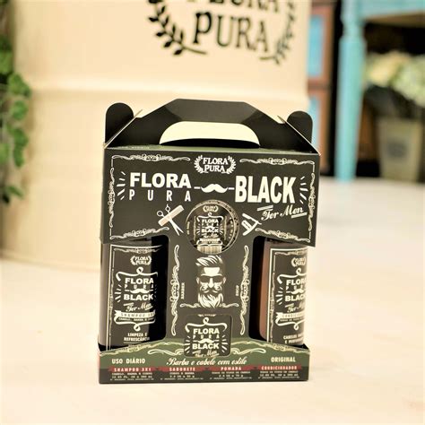 Kit Homem Linha Black Flora Pura Portugal