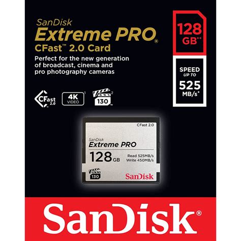 Sandisk Compact Flash Cfast Extreme Pro Gb Vpg Read Up To