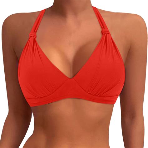 ANINEO Women Swimwear Plus Size Bikini Tops Large Bust Swim Tops Full Coverage Swimsuit Tops