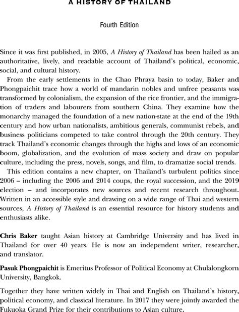 A History of Thailand - A History of Thailand