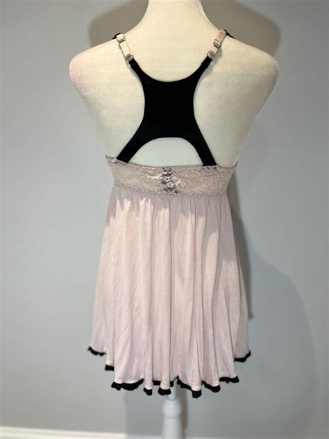 Victoria S Secret D Push Up Bra Lingerie Pink Babydoll Lace Teddy Gown Ebay