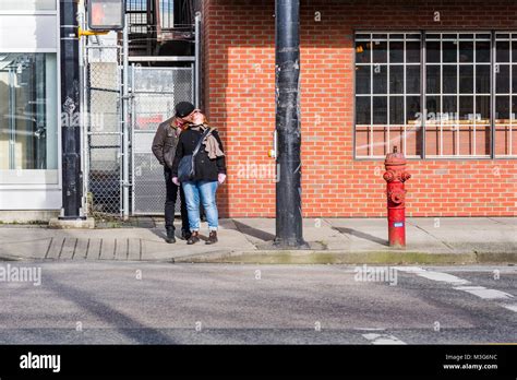 Pda A Public Display Of Affection A Kiss While Waiting For The Light
