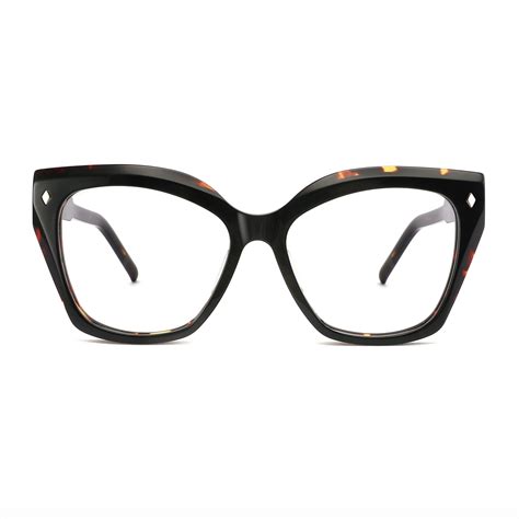 Trendy Eyeglasses Clear Handmade Custom Fashion Acetate Optical Frame