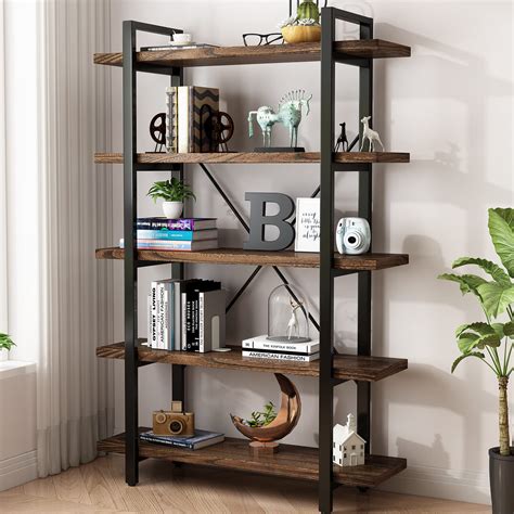industrial shelving design dextrus  tier bookshelf ladder bookcase