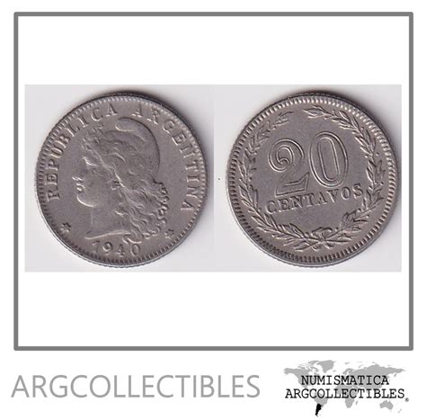 Argentina Moneda Nacional Centavos Niquel Xf Xf Argcollectibles