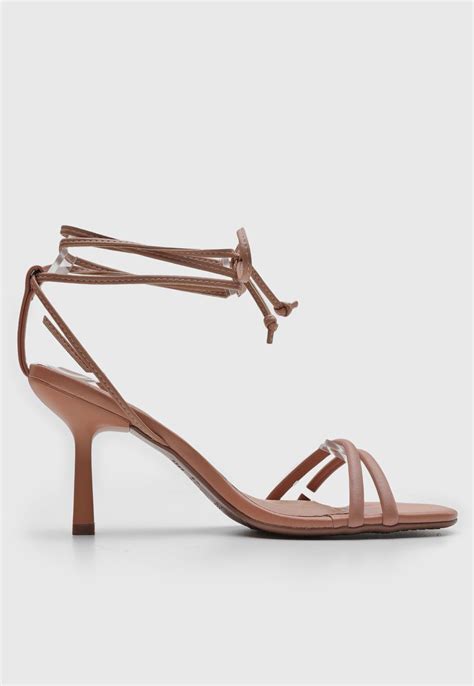 Sandália Beira Rio Amarração Nude Compre Agora Dafiti Brasil