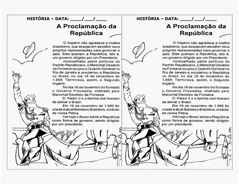 Desenho Sobre A Proclamação Da República - Desenho Da Proclamação Da Republica Para Colorir - FDPLEARN