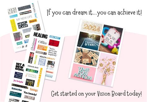 Women S Vision Board Bundle Vision Board Kit For Women Vision Board