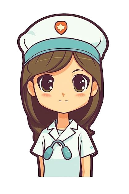 Premium Ai Image Happy Girl In Doctor Dress And Hat Ai Generated