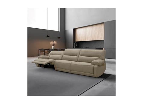 Sofá Sala de Estar Reclinável Retrátil cm Swift Linho Braque Nude G Gran Belo o