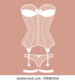 Fashion Female Lingerie Vintage Lace Ornament стоковая векторная графика без лицензионных