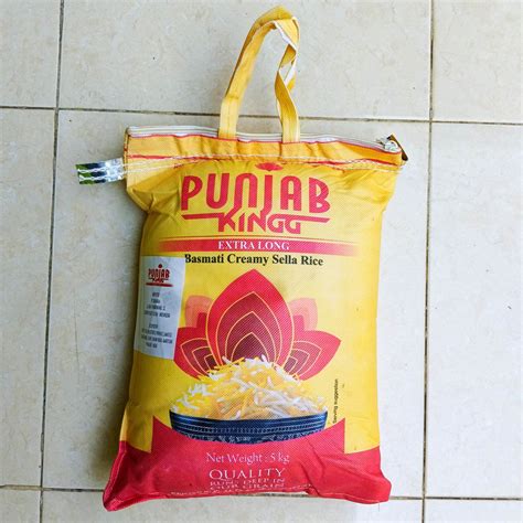 Beras Basmati PUNJAB KING QUEEN 5kg Creamy Sella 1121 Extra Long