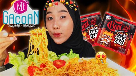 PEDASNYA NYAKITIN LIDAH MUKBANG MIE GACOAN LEVEL 8 Mukbang