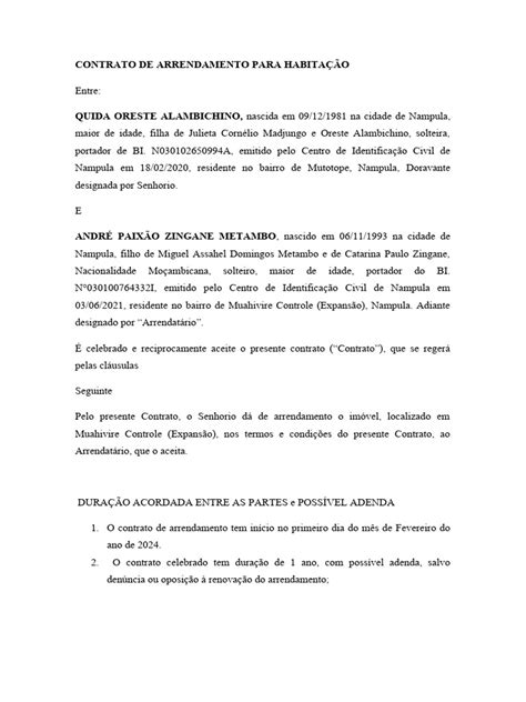 Contrato De Arrendamento 075009 Pdf Leasing Proprietário