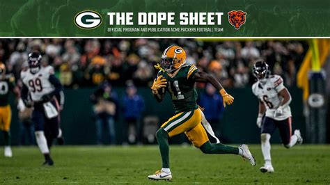 Dope Sheet Packers Face Rival Bears At Lambeau Field