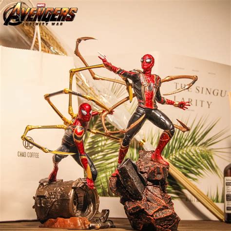 Marvel Avengers Infinito Guerra Aranha Est Tua De Ferro Spiderman Pvc