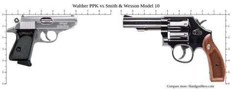 Walther PPK Vs Smith Wesson Model 10 Size Comparison Handgun Hero