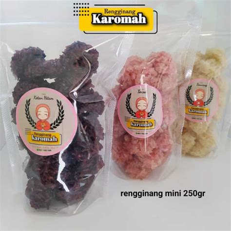 Ranginang Rengginang Mini Endul Mentah 250gram Karomah Khas Bandung