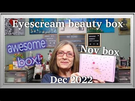 Eyescream Beauty Box Fantastic Box For Nov Dec 2022 YouTube