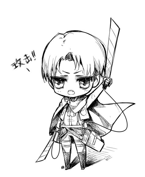 Coloriage Chibi Levi AOT Coloriages gratuits à imprimer