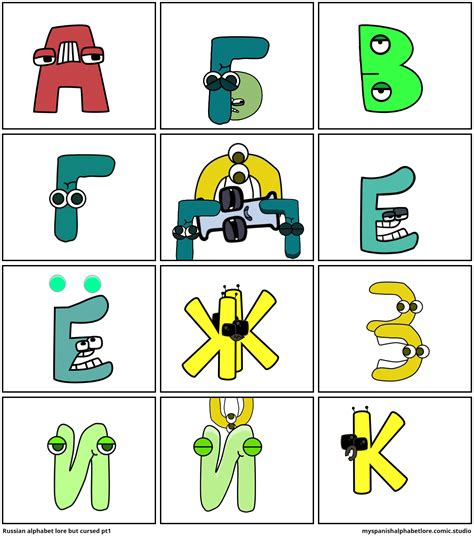 Russian Alphabet Lore But Cursed Pt1 Comic Studio