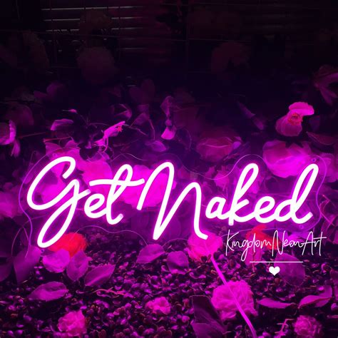 Get Naked Neon Sign Bathroom Wall Art Decor Custom Neon Sign Room Decor Aesthetic Home Neon