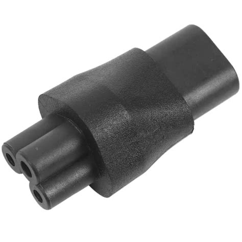 IEC 320 C5 3-Pin Female To C8 2-Pin Male Plug Converter Supply Adapter ...