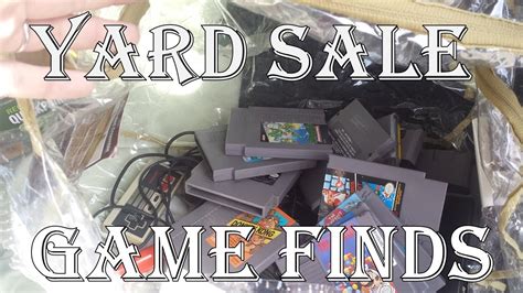 Yard Sale Game Hunting Finds Ep Mega Nintendo Score Youtube