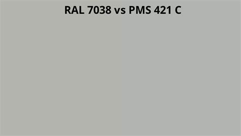 Ral 7038 Vs Pms 421 C Ral Colour Chart Uk