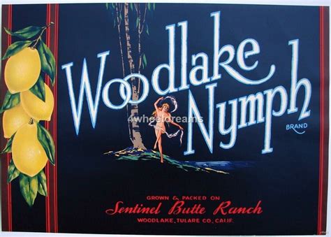 1930s Naked Nymph Dancing In Forest Trees Original Citrus Etsy