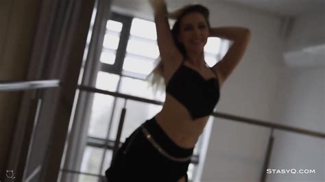 StasyQ Blonde Strip Tease