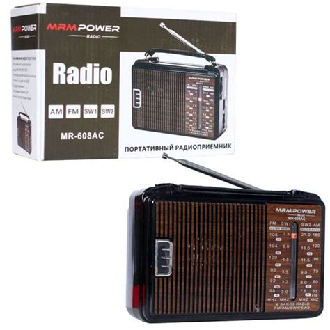 Радиоприемник Переносной MRM-POWER MR-608AC (AM/FM/SW1-2) проигрыватель ...