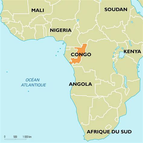 Congo République du carte de situation Média Encyclopædia