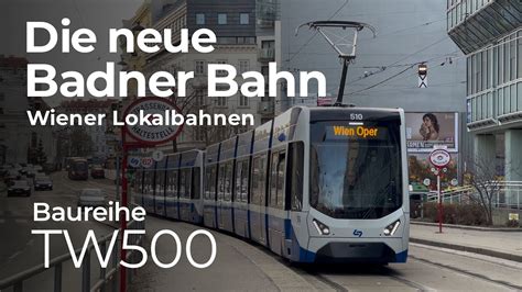 neue Badner Bahn TW500 Eindrücke Mitfahrt zwischen Wien Oper