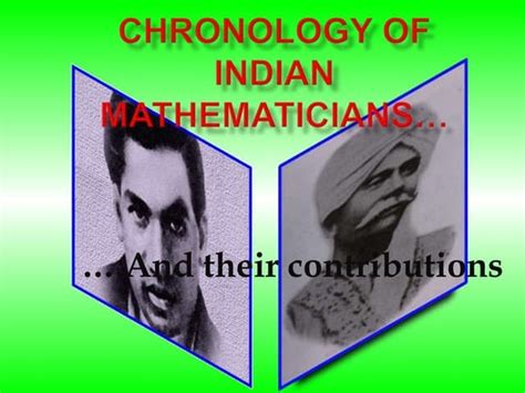 Indian Mathematicians And Their Contribution